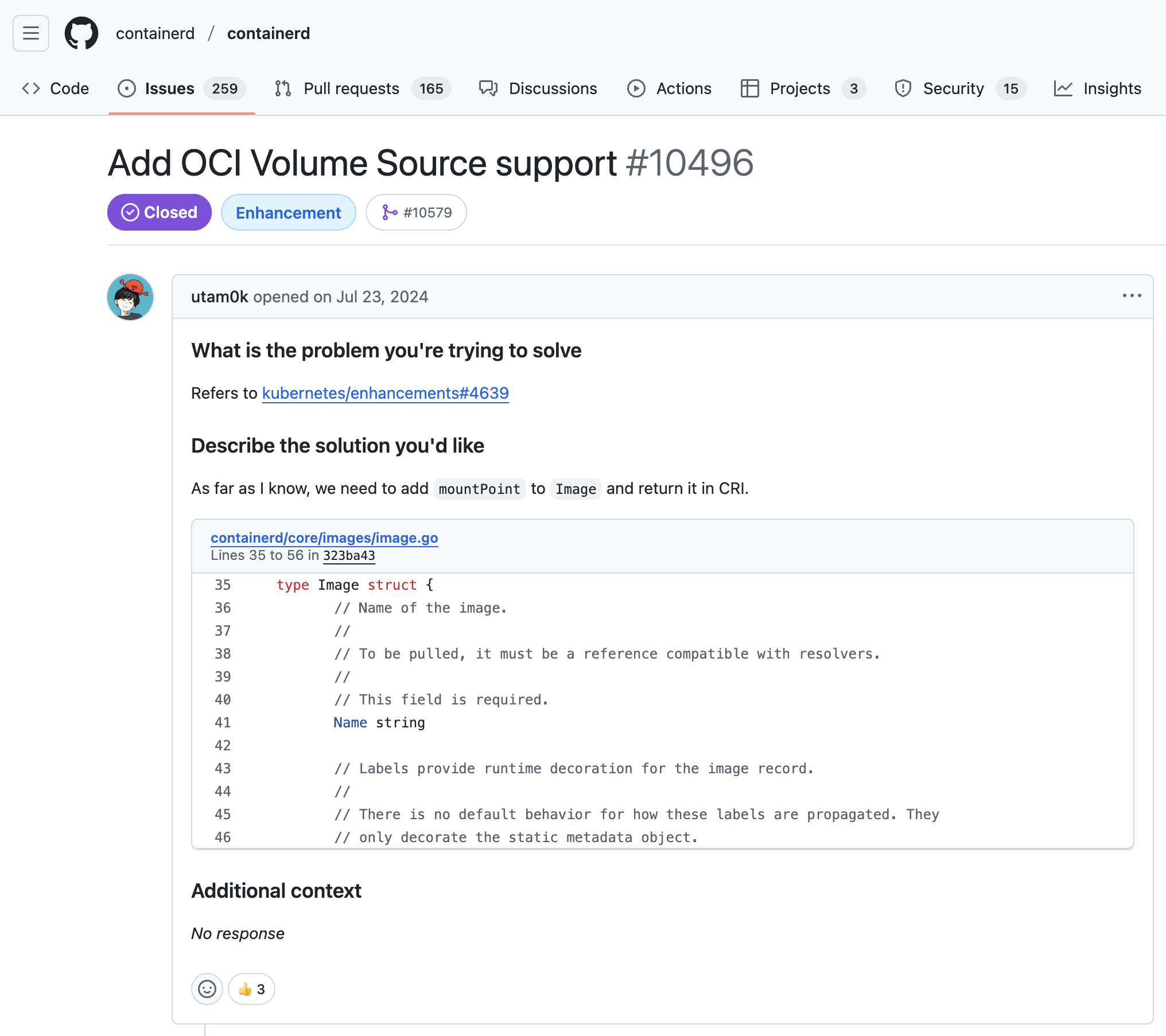 Containerd 支援 OCI Volume 的 Issue