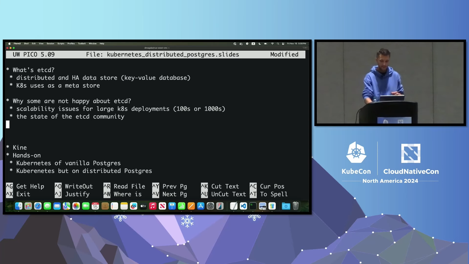 Goodbye etcd! Running Kubernetes on Distributed PostgreSQL - 來源：CNCF YouTube
